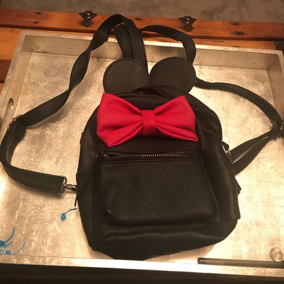 disney minnie mouse ears & bow mini backpack